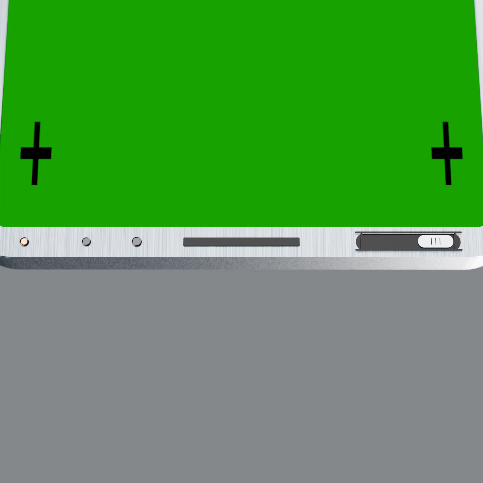 The small sliding cover over B.Line's front camera, in the display bezel